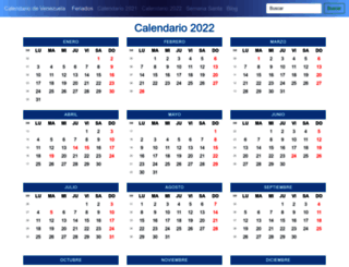 calendariovenezuela.com screenshot