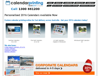 calendarprinting.com.au screenshot