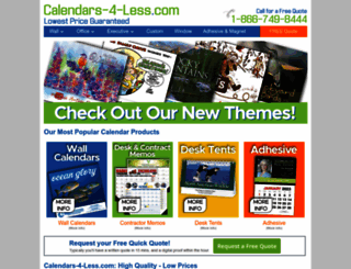 calendars-4-less.com screenshot