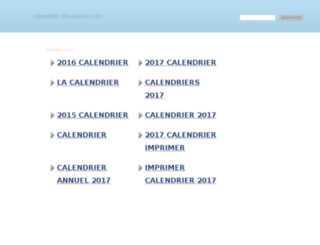 calendrier-des-series.com screenshot