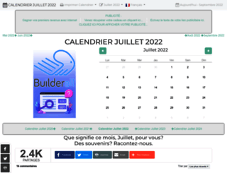 calendrier-juillet.com screenshot