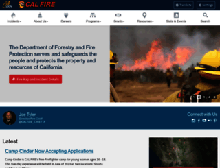 calfire.ca.gov screenshot