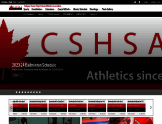calgaryhighschoolsports.ca screenshot