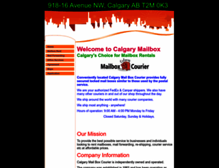 calgarymailbox.ca screenshot