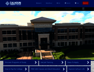 calhoun.edu screenshot