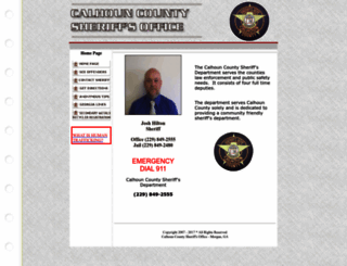 calhouncountygasheriff.com screenshot