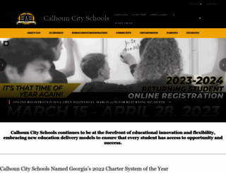 calhounschools.org screenshot