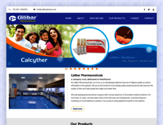 calibarpharma.com screenshot