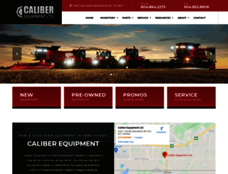 caliberequipment.ca screenshot