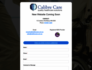 calibrecare.com.au screenshot