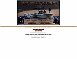calicohuntercharters.com screenshot