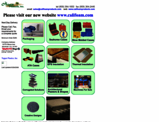 califoamproducts.com screenshot
