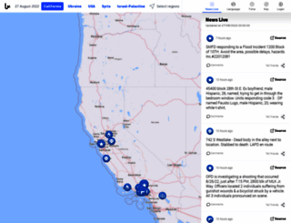 california.liveuamap.com screenshot