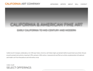 californiaartcompany.com screenshot