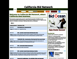 californiabids.com screenshot