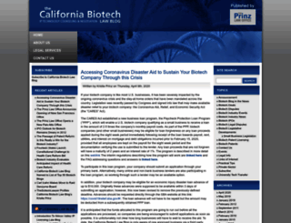 californiabiotechlaw.com screenshot