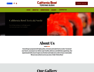 californiabowlteriyakisushi.com screenshot