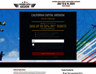 californiacapitalairshow.com screenshot