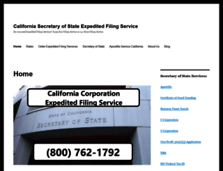 californiacorporationexpeditedfilingservice.com screenshot