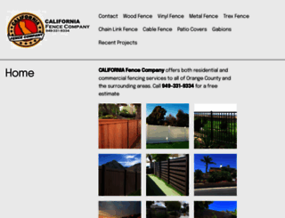 californiafenceco.com screenshot