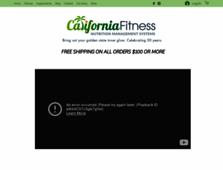 californiafitnessnutrition.com screenshot