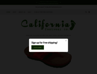 californiafootwearco.com screenshot