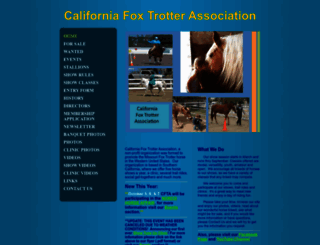 californiafoxtrotter.com screenshot