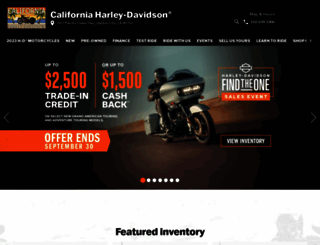 californiaharleydavidson.com screenshot