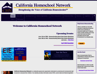 californiahomeschool.net screenshot