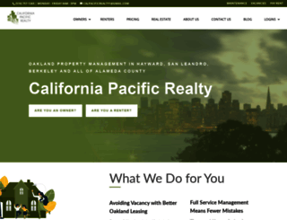 californiapacificrealty.com screenshot