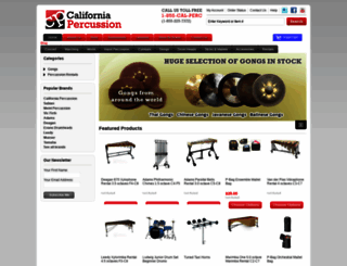 californiapercussion.com screenshot