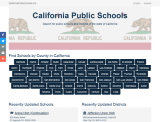 californiapublicschools.org screenshot