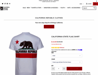 californiarepublicclothes.com screenshot