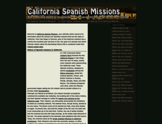 californiaspanishmissions.net screenshot