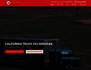 californiatrucktax.info screenshot