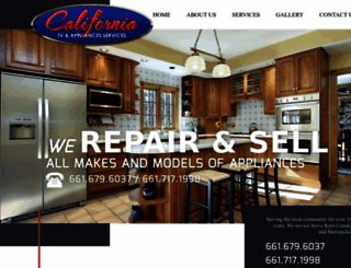 californiatvappliance.com screenshot