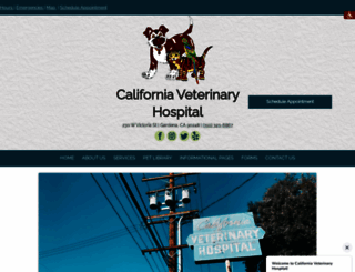 californiavethospital.com screenshot