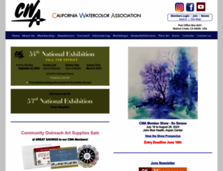 californiawatercolor.org screenshot