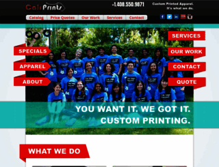 caliprints.com screenshot