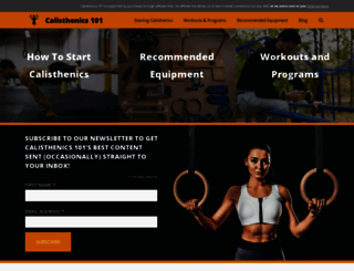 calisthenics-101.co.uk screenshot