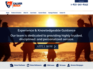 caliverbeach.com screenshot