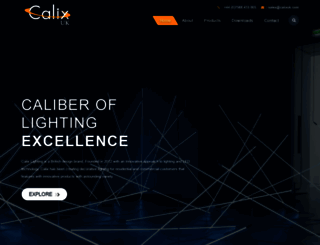 calixlighting.co.uk screenshot