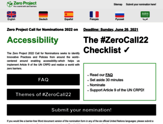 call.zeroproject.org screenshot