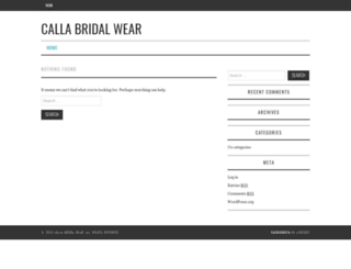 callabridalwear.com screenshot