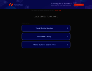 calldirectory.info screenshot