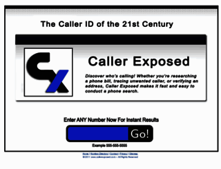 callerexposed.com screenshot
