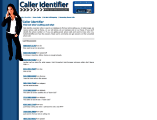 calleridentifier.com screenshot