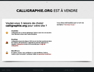 calligraphie.org screenshot