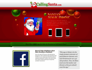 callingsanta.com screenshot