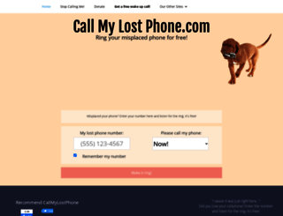callmylostphone.com screenshot